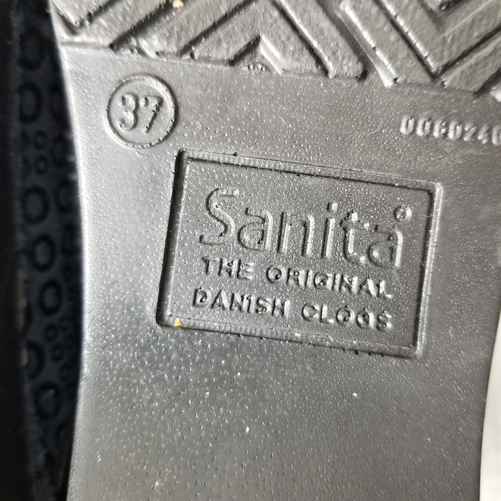 Sanita The Original Danish Clog Blue Suede - Picture 8 of 8